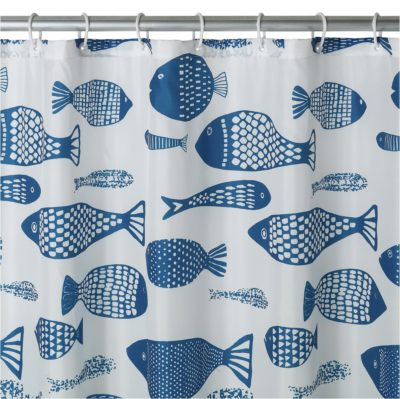 HOME - Mould Resistant Fish Shower Curtain